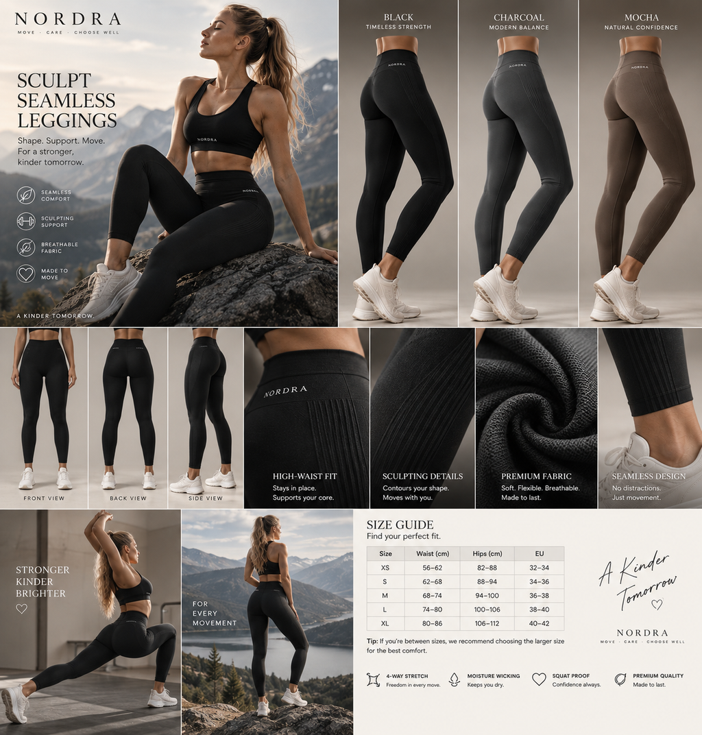 ERVALO Sculpt Seamless Leggings colourways, fit and fabric details